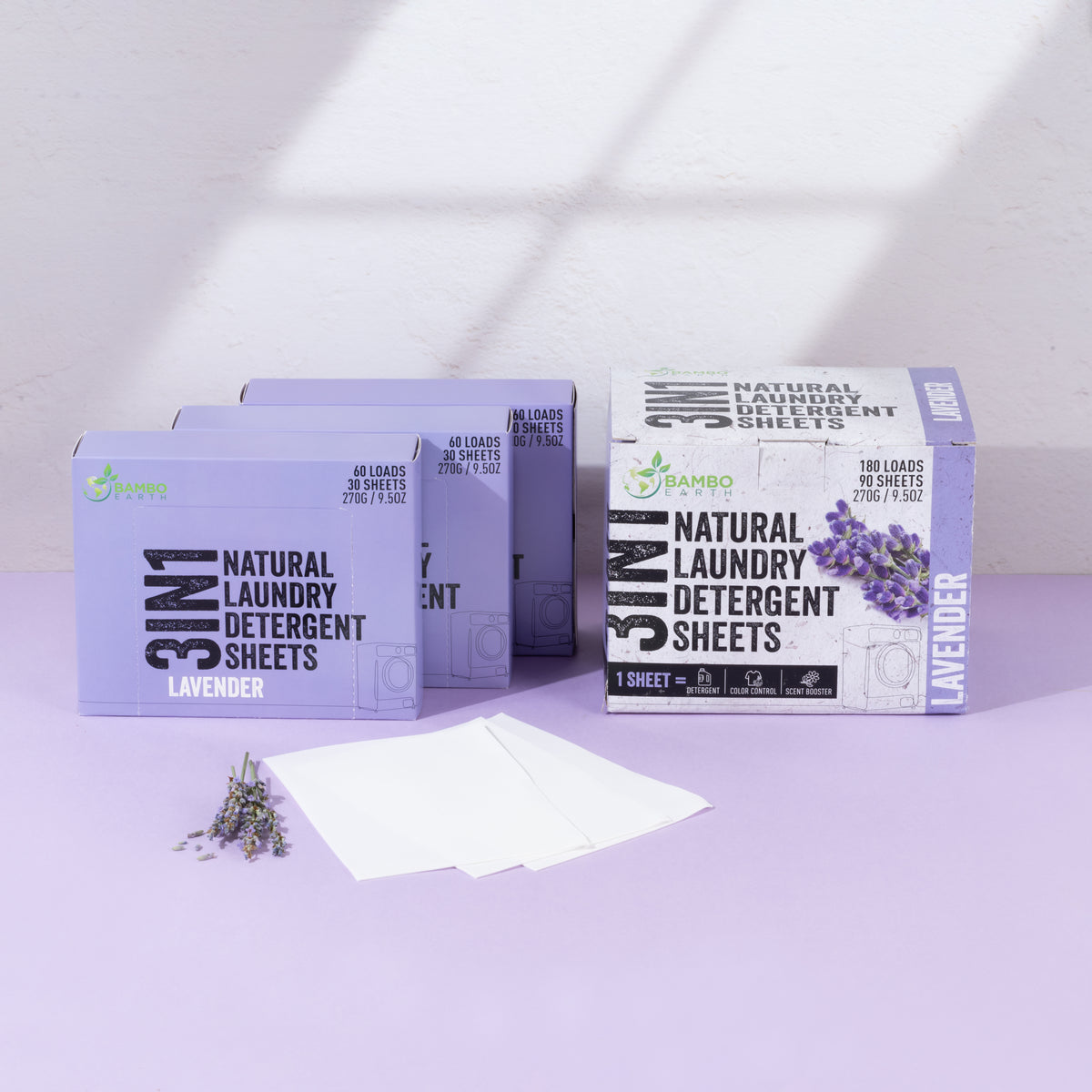 Clean Home Duo – Natural Laundry & Floor Cleaning Sheets 90 Pack Set (BG)