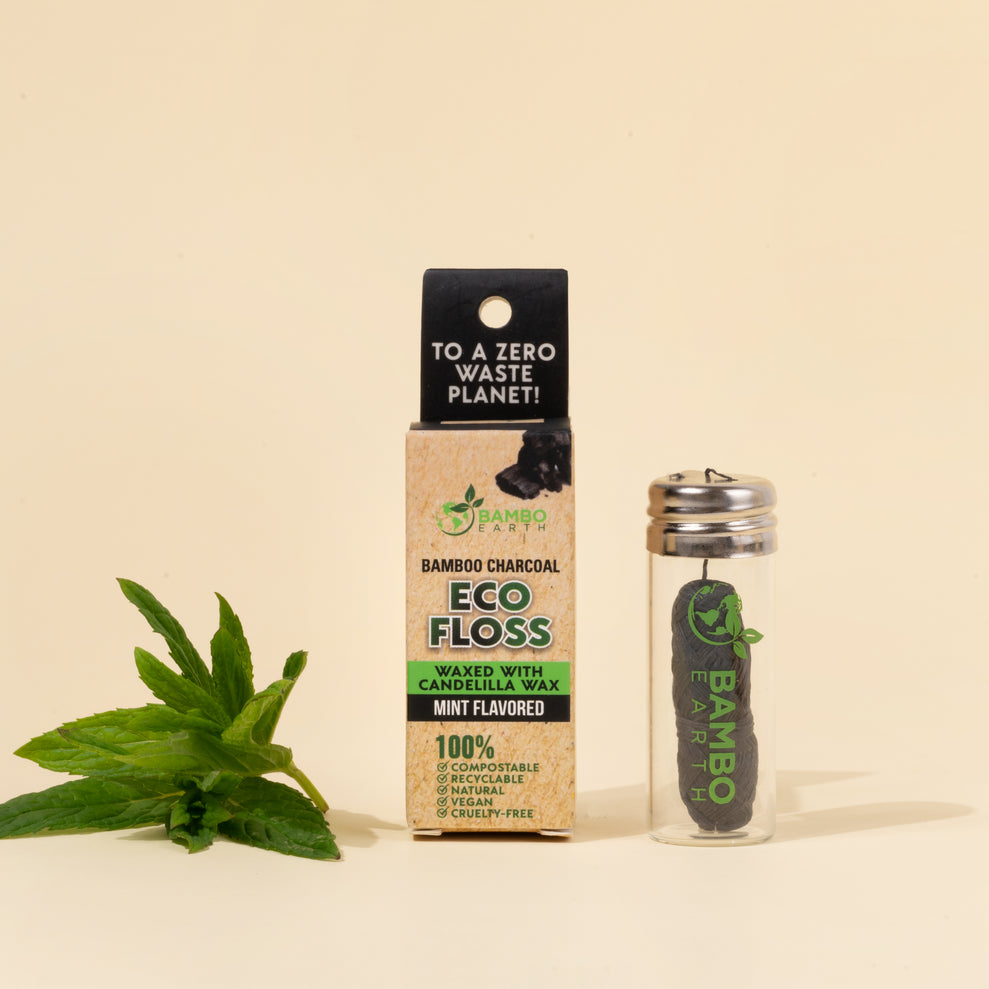Charcoal Floss With Glass Jar (BG)